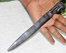 Antik Holz Afrikanische Tribal Masai Damen Figur Form Messer Handgeschnitzt Alt