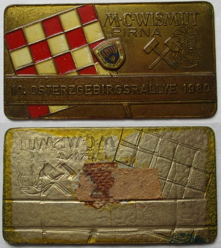 Ddr plakette wismut pirna - ddr,