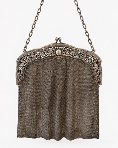 Antike 800 silber - mesh, tasche