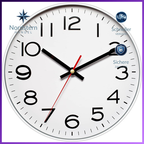 Wanduhr zoll metallrahmen - wanduhr,