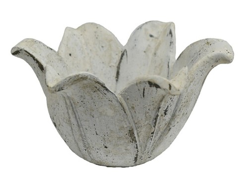 Blumentopf blüte antik weiß - blumentopf,