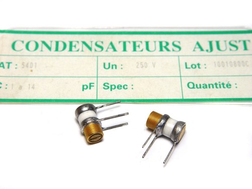 Trimm kondensator - 2x, trimm-kondensator