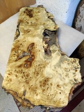 Pappel Maser Bohle 120 x 53 - 34 x 6 cm  Epoxidharz Poplar burl D 49