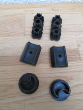 Kettler Fusskappen  Set  für Bänderliege / Liege Schwarz  Gartenmöbel  6 Stück