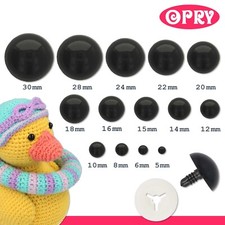 Opry Sicherheitsaugen rund  1 Paar Tieraugen Stofftiere Puppen Amigurumi Wolle