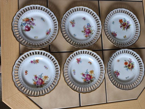 Alte dessertteller mit - 6,