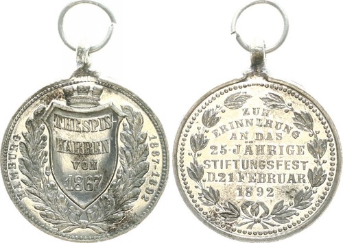 Kaiserreich medaille 1892 - 1892, 25