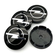 4x 56mm Für Opel Nabendeckel Felgendeckel Alufelge Radmitte Nabenkappen Schwarz