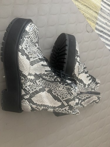 Schnürboots snakeprint - schnürboots,