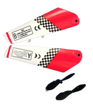 Neu Helicox 1610 Rotorblätter Propeller RC Hubschrauber Heli rot Ersatz-19-