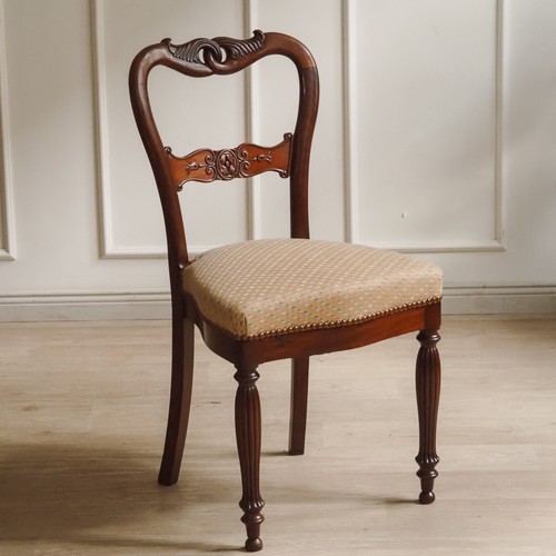 Biedermeier stuhl mahagoni - mahagoni, um