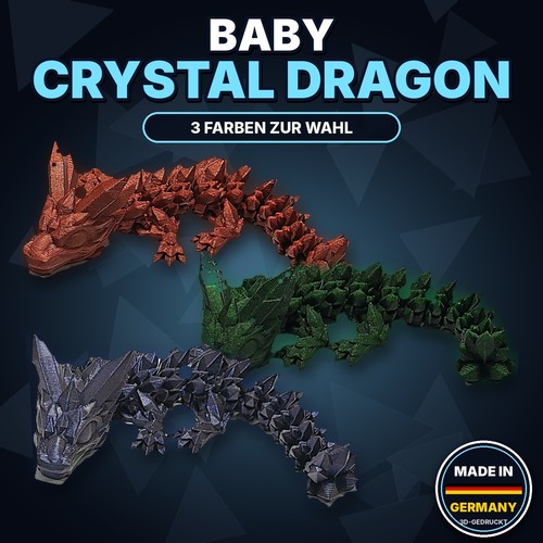 Baby crystal dragon druck - dragon,