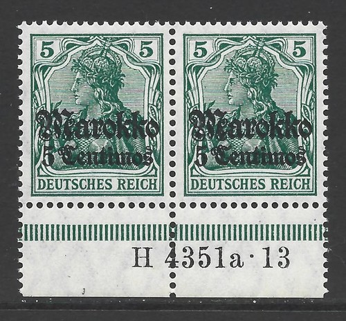 Marokko germania postfr - 5,