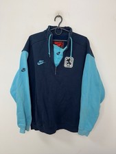 1860 MÜNCHEN 1990er TRAINING FUSSBALL SWEATSHIRT 1/4 REISSVERSCHLUSS NIKE VINTAGE SHIRT