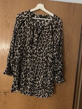 Bluse Damen Im  Tigerlook mit
