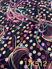 14momme 100% SEIDE CHARMEUSE/SATIN~100% MAULBEERSEIDENSATIN~45”~Multi~UK512V