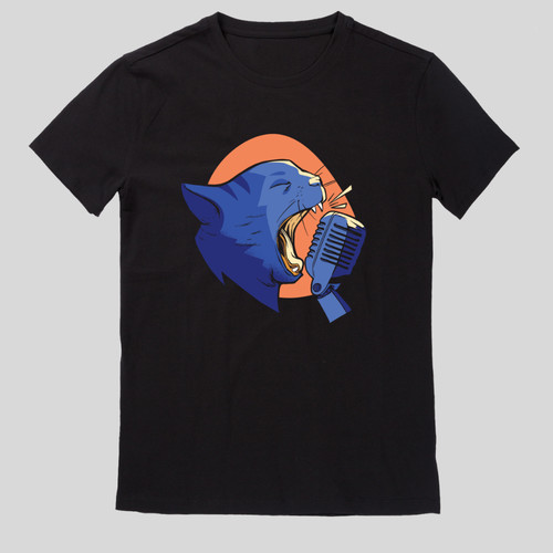 Singende katze shirt - singende, t-shirt