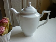 Weiße Kaffeekanne Teekanne  ausgefallenes Design