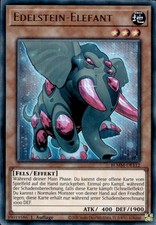 Edelstein-Elefant BLMM-DE112 Ultra Rare Monster Mayhem Yugioh Karte Deutsch