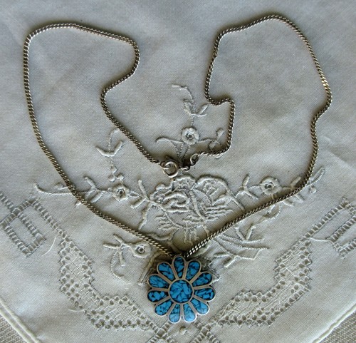 Altes silbernes collier - silbernes,
