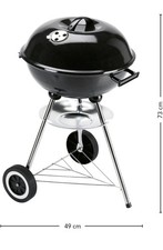 LANDMANN Kugelgrill Holzkohlegrill Ø41cm Rundgrill Standgrill BBQ Grill Wagen