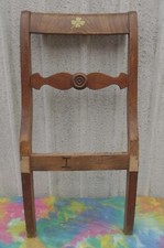 Möbel, Kleinmöbel, Biedermeierstuhl/Rückenlehne, Esche, antik, Nr. 1