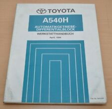 Toyota A540H Automatikgetriebe 1994 Werkstatthandbuch Reparatur RAV4