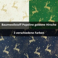 Baumwollstoff Popeline goldene