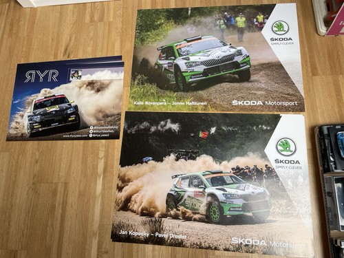 Skoda motorsport rallye poster - motorsport,