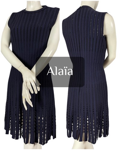 Kleid alaïa marineblau - kleid,