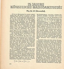 Atomwissenschaft Radilöogie 6 KOSMOS-Hefte 1949 + 1957 / 58