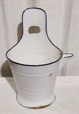 Alter Emaille Melkeimer mit