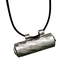 Medaillon Halskette Anhänger Phiole Stash klein 23 x 8 mm Chandi Tabiz Taweez...