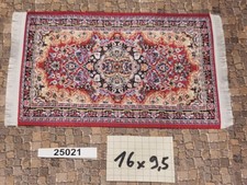 Miniatur Puppenhaus Dollhouse 1:12 - Wohnzimmer Teppich Läufer Perser 16 x 9,5cm