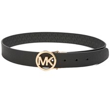 MICHAEL KORS REVERSIBLE SAFFIANO MONOGRAM MK BUCKLE BELT DAMEN GÜRTEL 558725