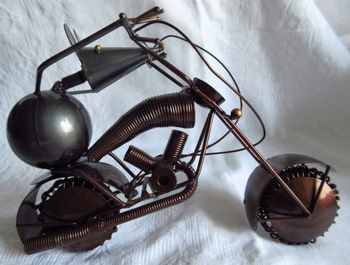Maus auf motorrad metall - maus,