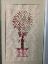 Stickbild Rosenbäumchen