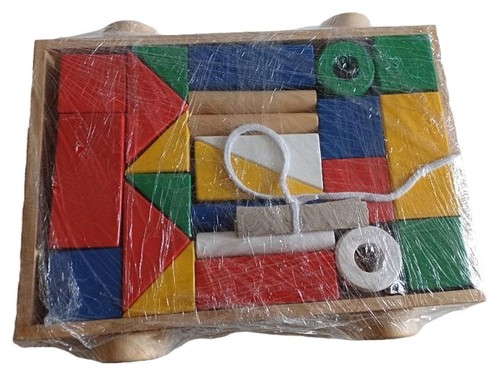 Ikea holzbausteine wagen bunt - holzbausteine,
