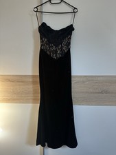 Elegant Kleid Schwarz/Samt Mit