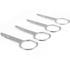 4x Autoradio Ausbau Schlüssel Bügel Entriegelung Werkzeug passt für VW Audi Ford