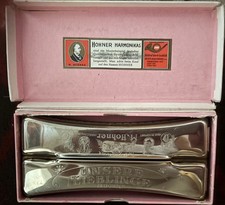Doppelte Mundharmonika M. HOHNER "Unsere Lieblinge". C/D Dur.