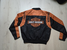 Harley Davidson  Jacke schwarz orange ca. L / XL  wie NEU