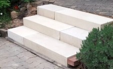 5 Beton Blockstufen Opus Champagne 100 x 35 x 15cm