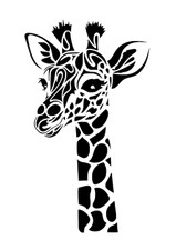 Schablone "  Giraffe9 " auf A4