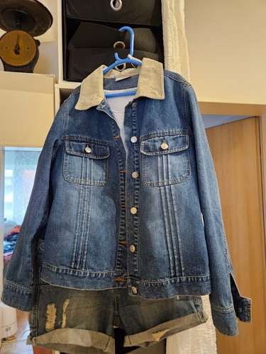 Jeans jacke damen - mit, beigen