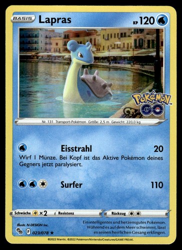 Lapras 023 078 holo - 023/078, rare