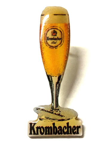 Krombacher bierglas pin - bierglas,