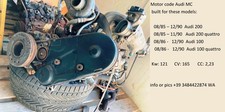 Audi Urquattro Typ 85 10v Turbo motorcode MC  Kw: 121  CV: 165 2,23 L