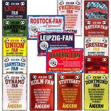 Blechschild  Wandschild 20x30cm Fussball Geschenke Souvenir Fan Fanartikel Deko