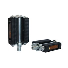 Union Fahrrad Pedale Universal Pedal Gummiblock schwarz mit Reflektor (1 Paar)